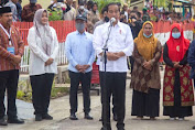 Presiden Jokowi Resmikan Huntap Pasca Bencana Seroja di Desa Tambe