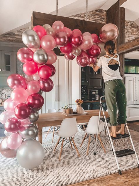 balloon garland tutorial for parties
