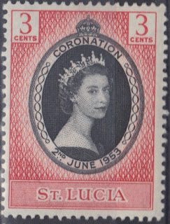 St. Lucia -1953- Queen Elizabeth II  Coronation