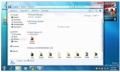 Windows 7 Library Support