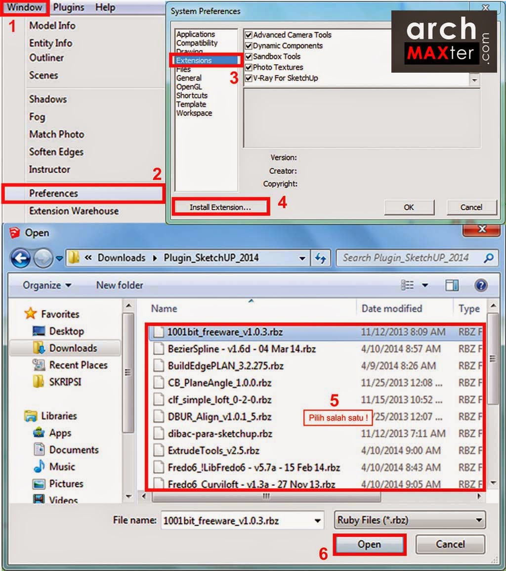 Cara Install Plugin Sketchup Terbaru Tutor Graphic