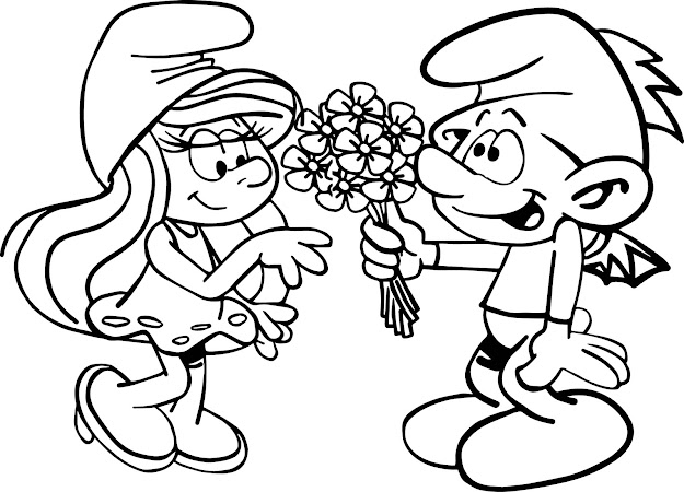 Smurf Coloring Pages