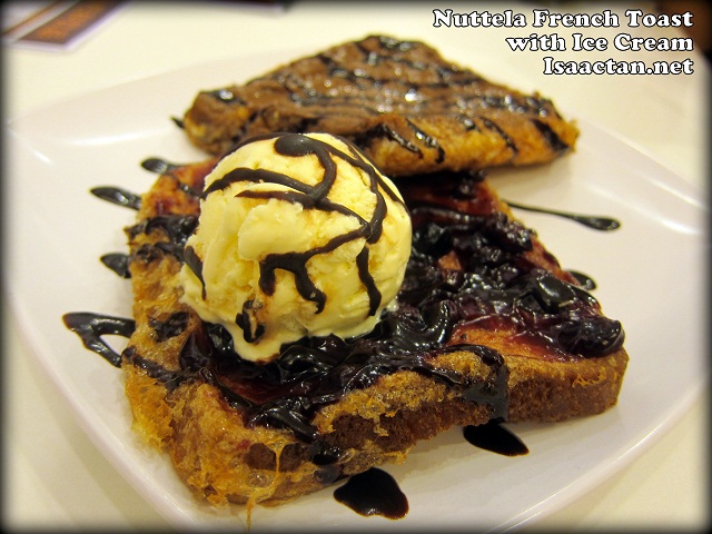 Nuttela French Toast with Ice Cream