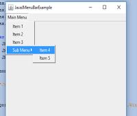 Java JMenuBar