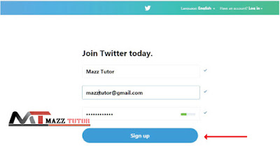 Mendaftar Twitter Via Browser
