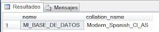 Como cambiar el collation de una Base de Datos en SQL SERVER