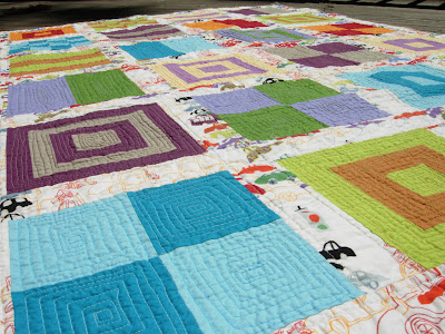 Traffic Jam, more quilting detail