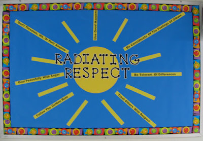 photo of respect bulletin board