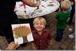 T with his artwork