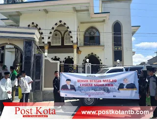 Laskar Muhajirin Mulai Jalankan Program Bersih-Bersih Masjid dan Ngopi Gratis