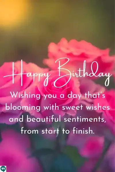 happy birthday gf images with pink roses