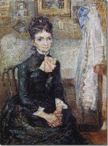 1887  Vincent Van Gogh   Woman Sitting by a Cradle  Oil on canvas  61x45.5 cm  Amsterdam, Van Gogh Museum