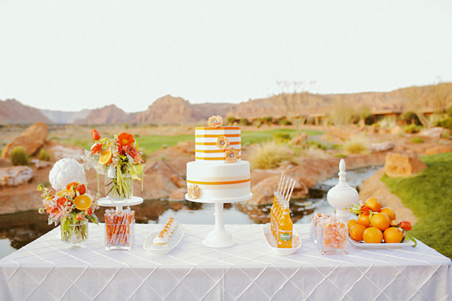 Gorgeous Tangerine Tango Wedding Inspiration