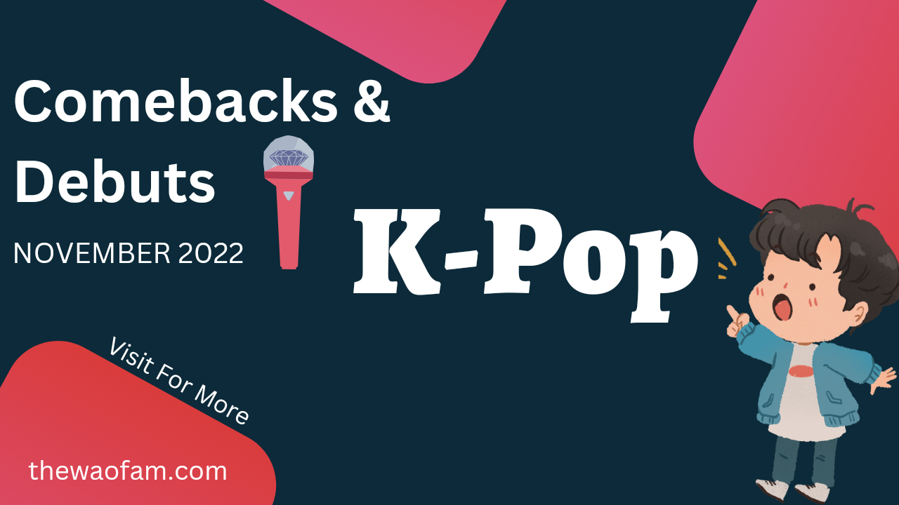 K-Pop Music Releases In NOVEMBER 2022
