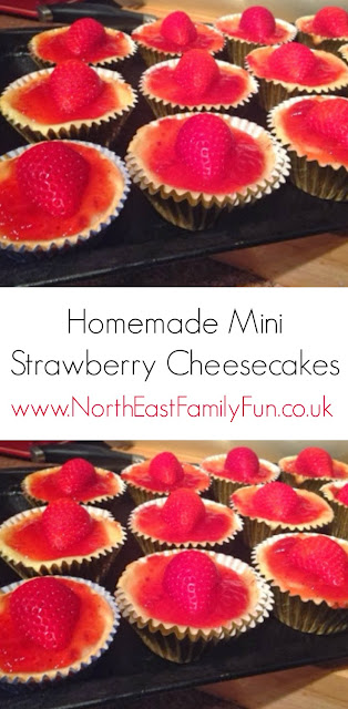 Homemade Mini Strawberry Cheesecakes - Recipe