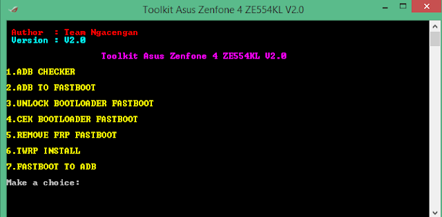 Unlock Bootloader-Twrp-FRP-Asus Zenfone 4 ZE554KL