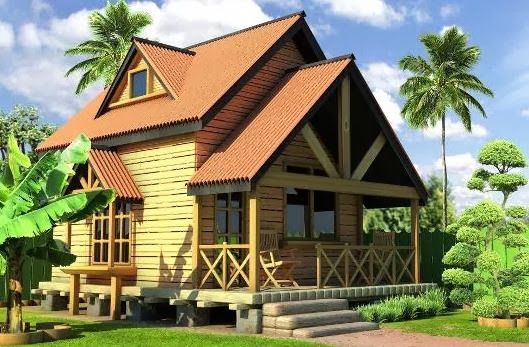  Desain Rumah Kayu Sederhana dan Modern