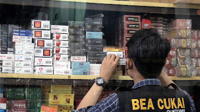 Gempur Rokok Ilegal Terus Digiatkan Bea Cukai Batam dan Lakukan Sejumlah Penindakan di Lapangan.