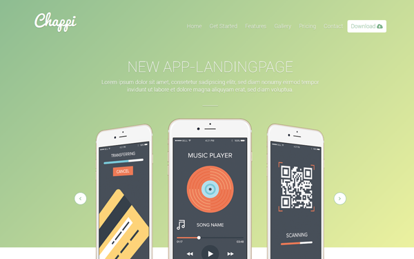 Download Chappi - Responsive App (Landing Page)