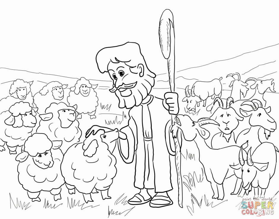 Parable Of Lost Sheep Coloring Pages