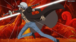 ワンピースアニメ ドレスローザ編 648話 トラファルガー・ロー かっこいい トラ男 Trafalgar Law | ONE PIECE Episode 648