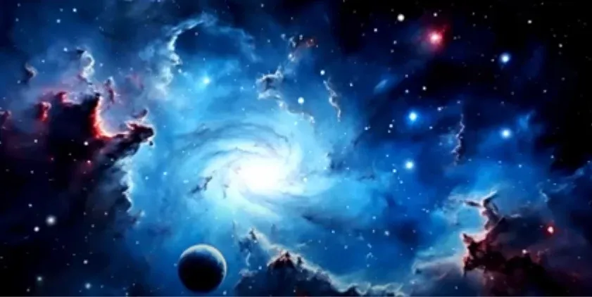 Dark energy diagram illustrating the accelerated expansion of the universe