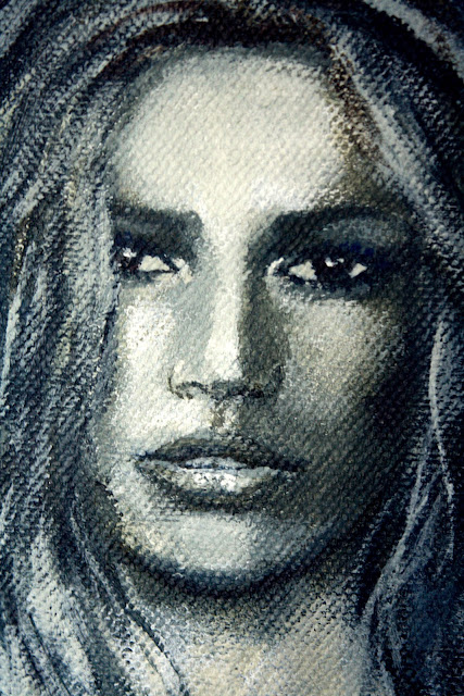 Kate Moss painting by Nonna