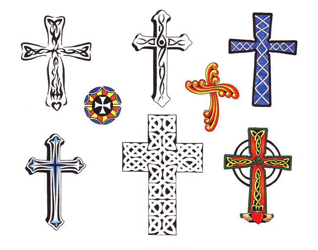 Cross Tattoo Template. hot Cross Tattoo Design for