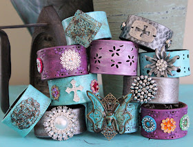 Ever Designs Upcycled Leather Cuffs
