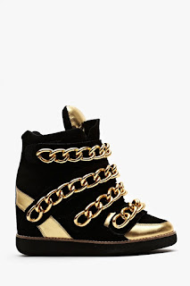 almost wedge jeffrey campbell, chunky chain, diy