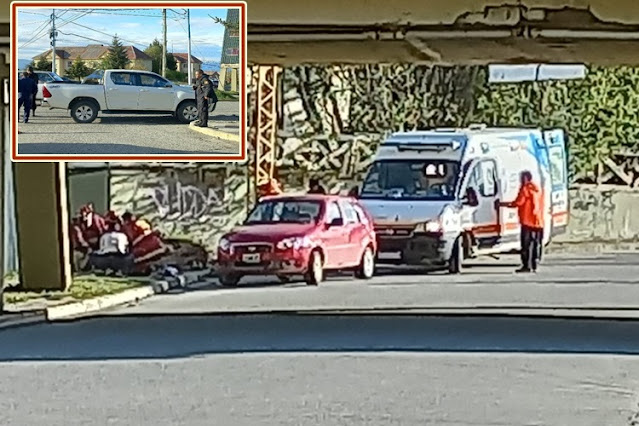 Choque en Paz y Ponton Rio Negro con un lesionado