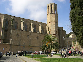 Bell Tower of the Pedralbes Monastery gothic church