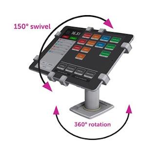 POS進銷存系統專用通用型平板電腦防盜架 （POS 360款）,平板電腦展示防盜架