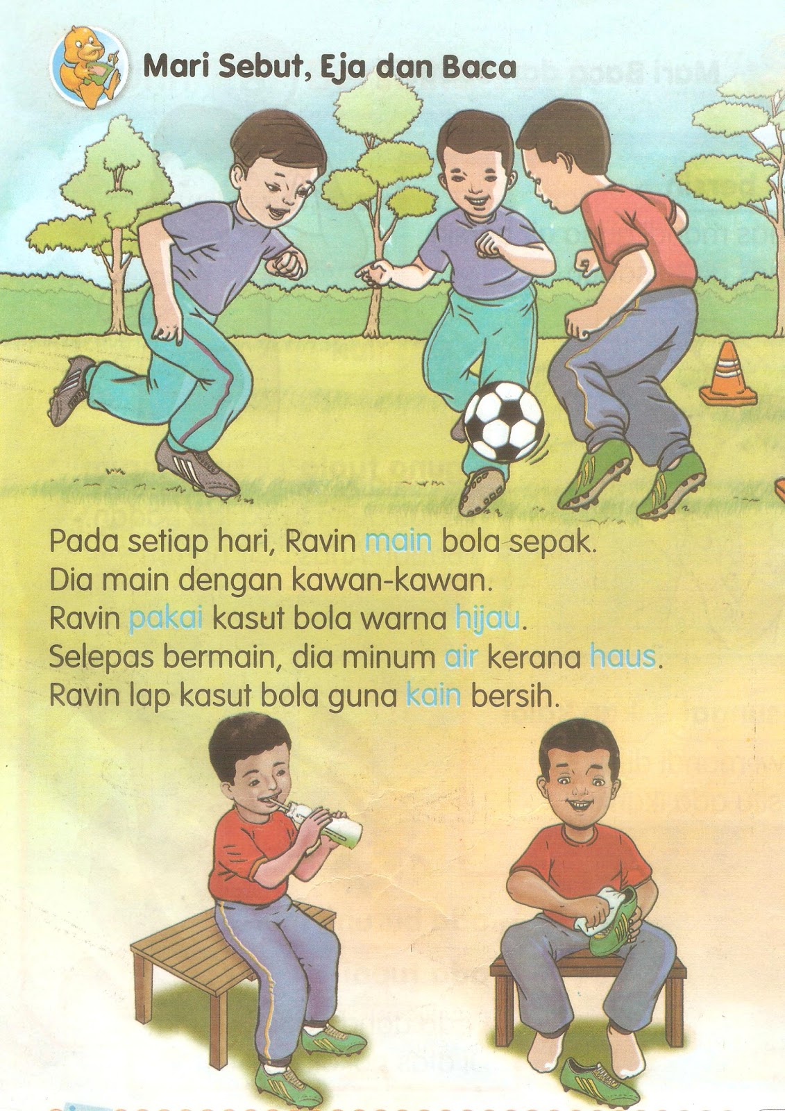Bahasa Malaysia Tahun Satu: Kemahiran Membaca Ayat dan 