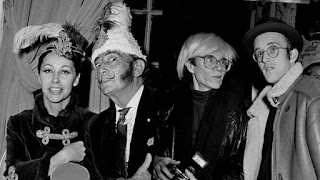 Salvador Dali with Andy Warhol