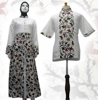 model baju batik gamis