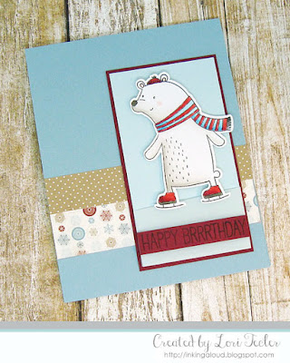 Happy Brrrthday card-designed by Lori Tecler/Inking Aloud-stamps from My Favorite Things