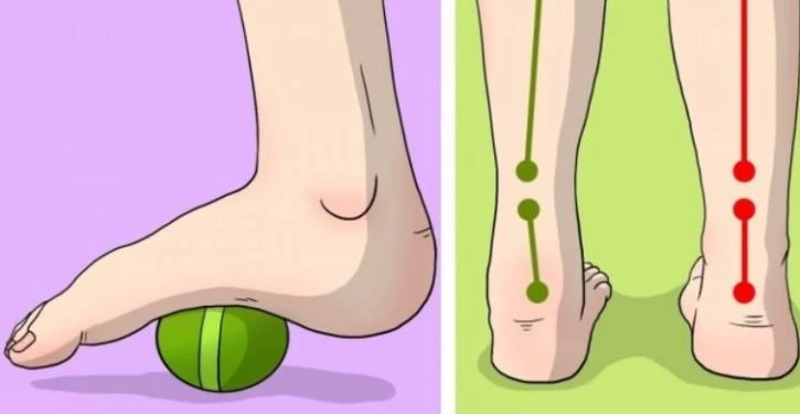  6 Exercises Easily Relieve Your Pain In The Feet, Hip And Knees.