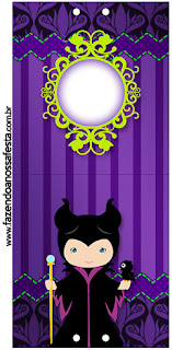 Maleficent Baby Party: Free Printable Candy Bar Labels.