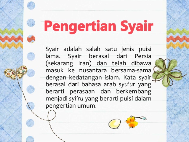 Contoh Syair Pendidikan 4 Bait Terlengkap - Kumpulan Contoh