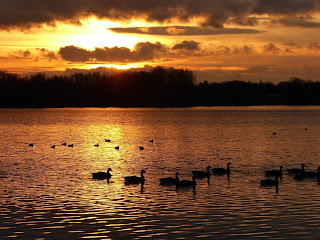 Pennington Flash sunset