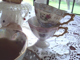 Eclectic Red Barn: Pedestal Tea Cups 