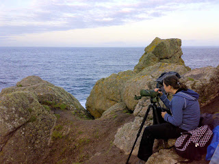 Julie on the Telescope