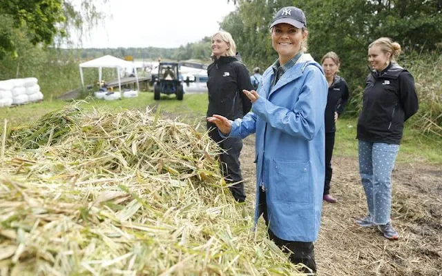 On the occasion of Baltic Sea Day, Princess Victoria visit a farm with Race For The Baltic. By Malina Gabriela Blouse