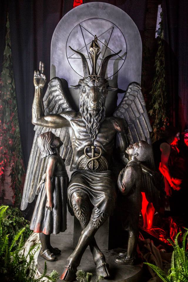 baphomet sculpture satan detroit