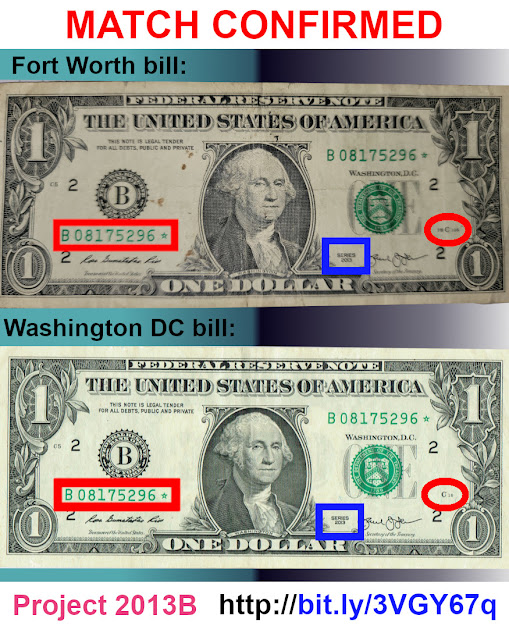 Project 2013B Confirmed Match of duplicate serial number on series 2013B star notes