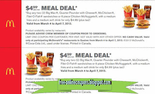 Free Printable Mcdonalds Coupons