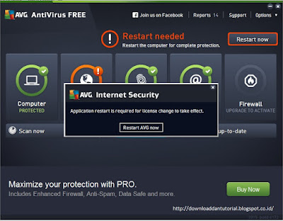 Activate AVG Internet Security 2015 Trial Version into a Full with Serial Number