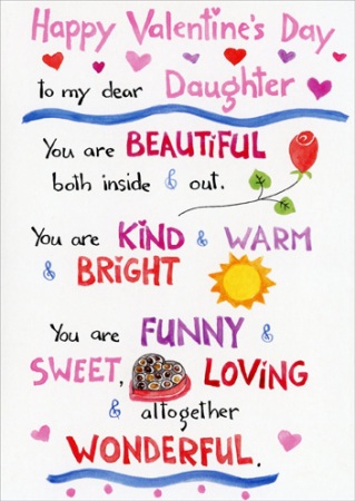 Happy Valentines Day To My Daughter Quotes Images 2019