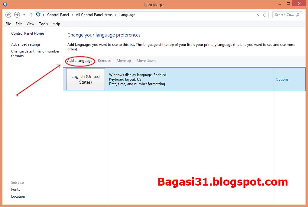 Cara Ganti Bahasa di windows 8 menjadi bahasa indonesia | Bagasi31